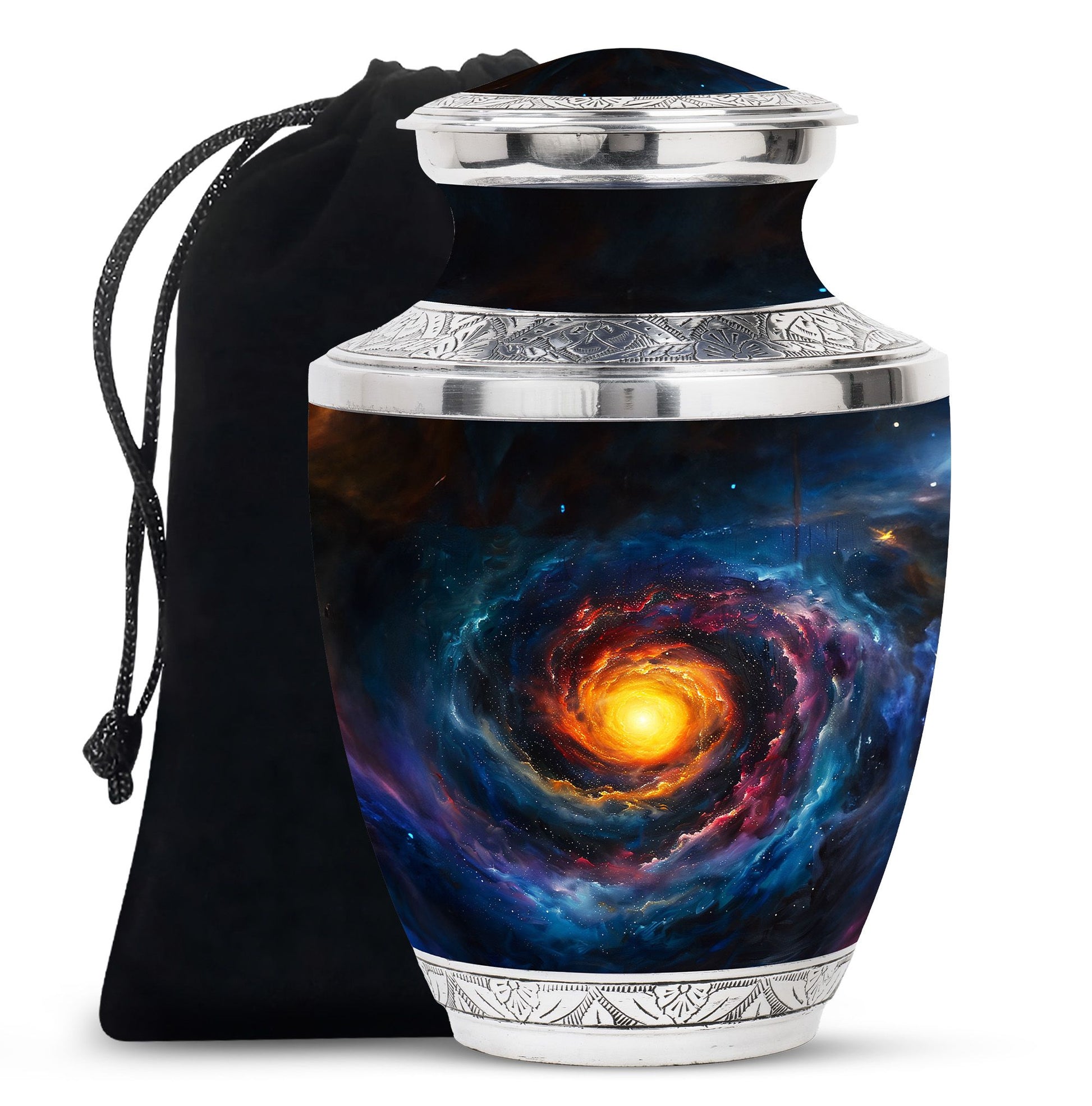 Galaxy Urn For Son Teardrop, Heart Cremation Urn