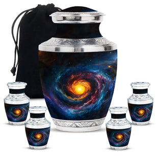 Galaxy Urn For Son Teardrop, Heart Cremation Urn