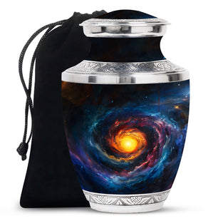 Galaxy Urn For Son Teardrop, Heart Cremation Urn