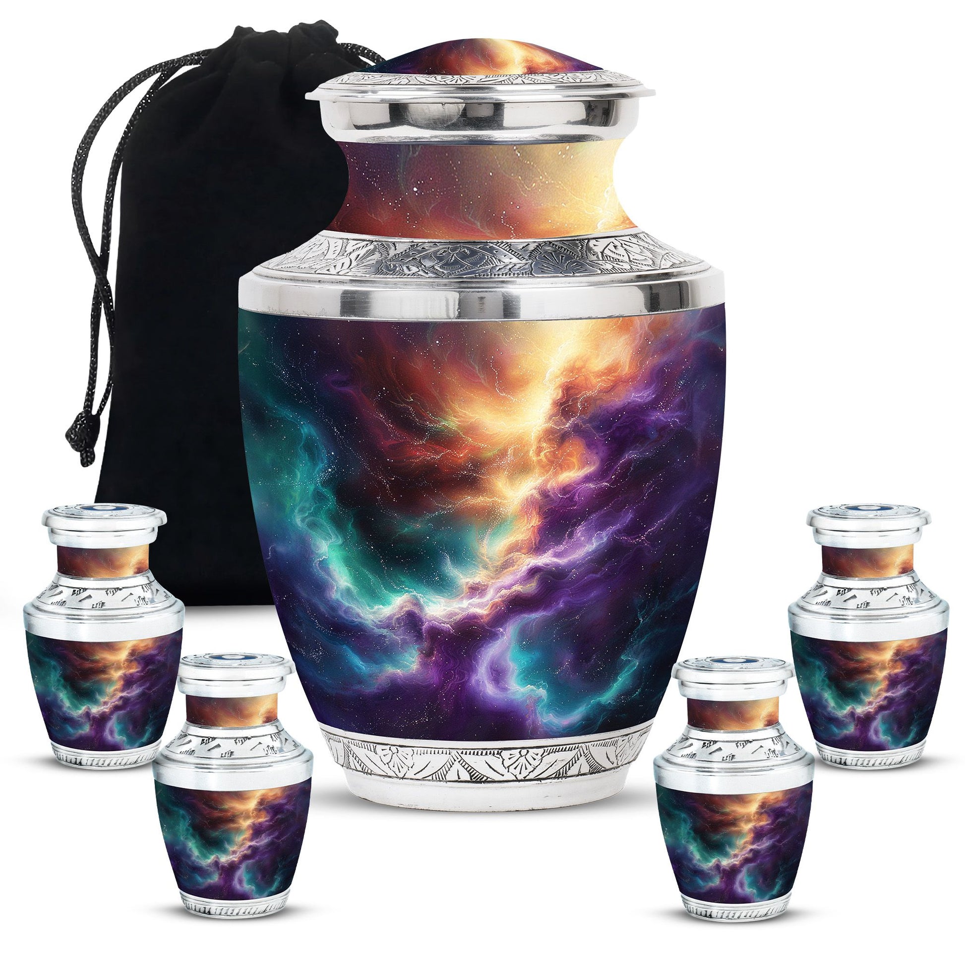 Galaxy Urn Dad Teardrop, Heart Shape Urn