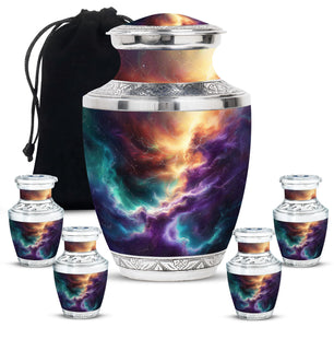 Galaxy Urn Dad Teardrop, Heart Shape Urn