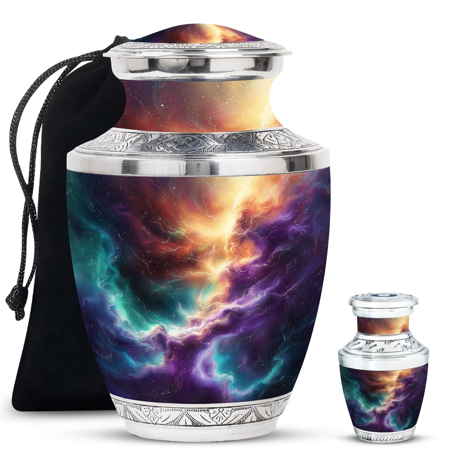 Galaxy Urn Dad Teardrop, Heart Shape Urn