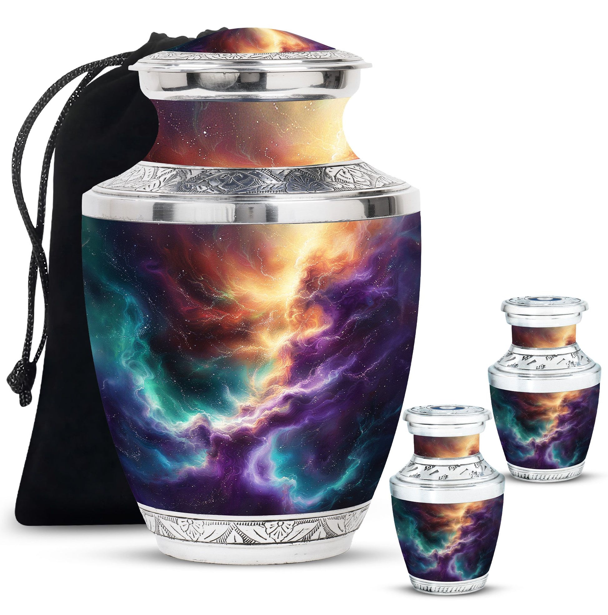 Galaxy Urn Dad Teardrop, Heart Shape Urn