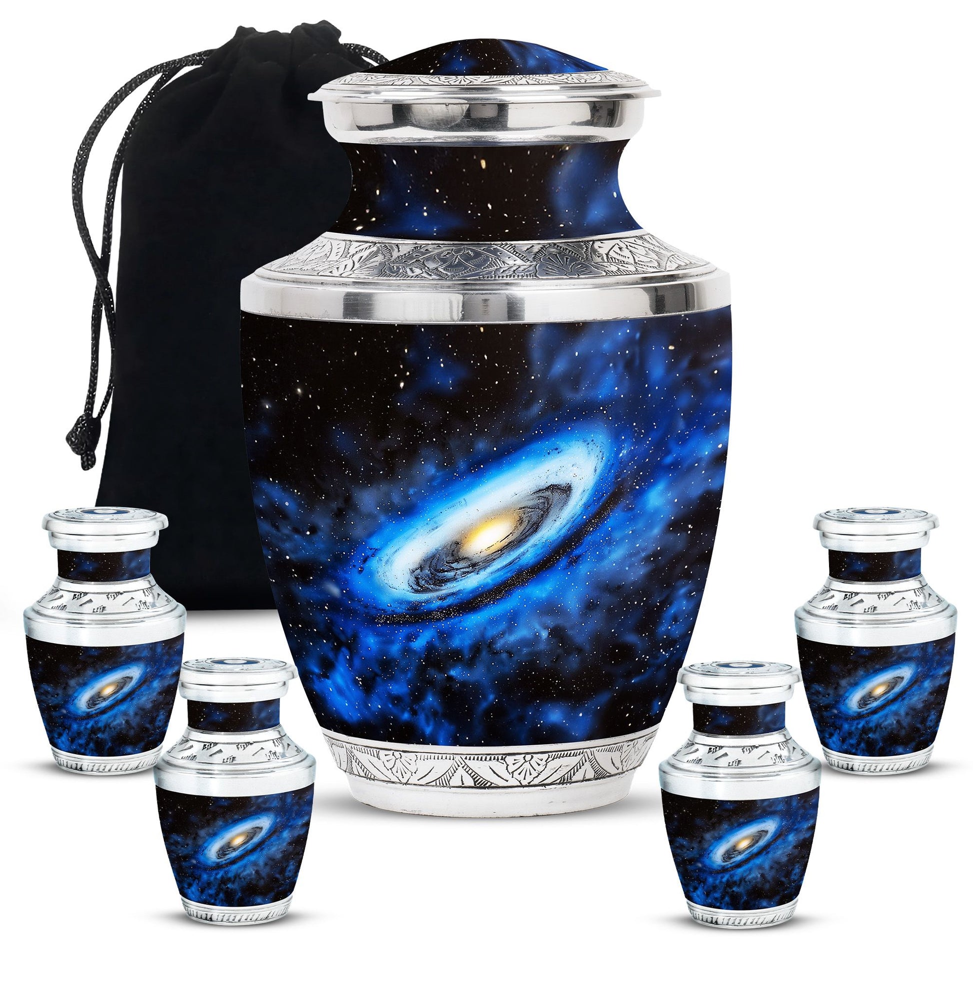 Galaxy Cremation Urns For Ashes Teardrop, Heart Cremation Urn