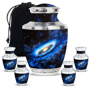 Galaxy Cremation Urns For Ashes Teardrop, Heart Cremation Urn