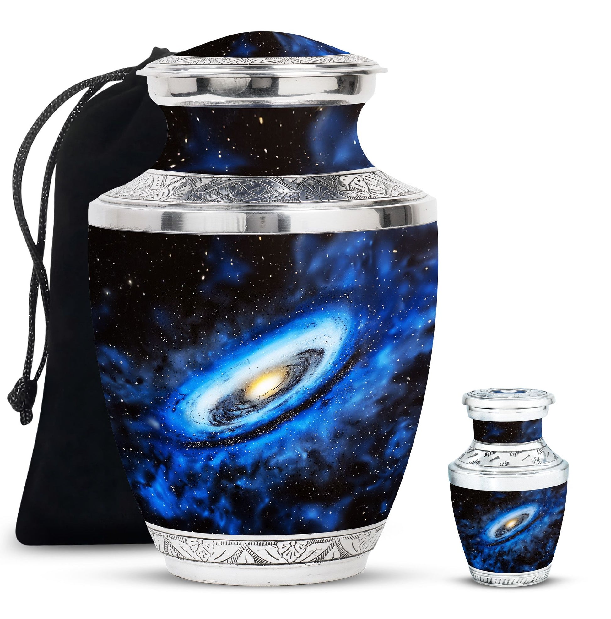 Galaxy Cremation Urns For Ashes Teardrop, Heart Cremation Urn