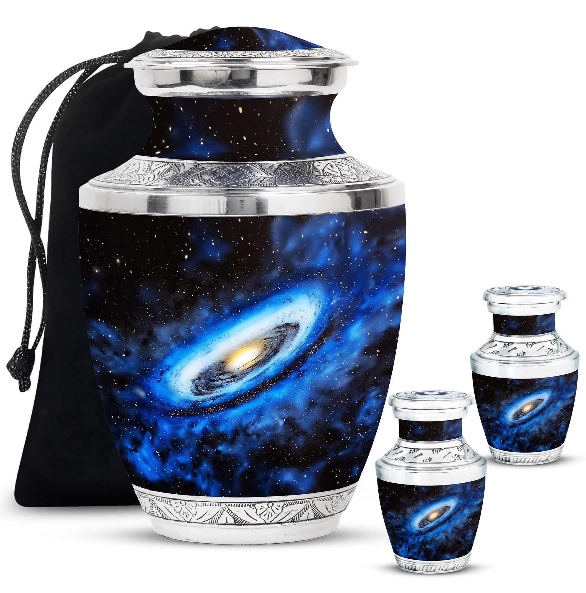 Galaxy Cremation Urns For Ashes Teardrop, Heart Cremation Urn