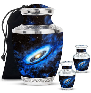 Galaxy Cremation Urns For Ashes Teardrop, Heart Cremation Urn