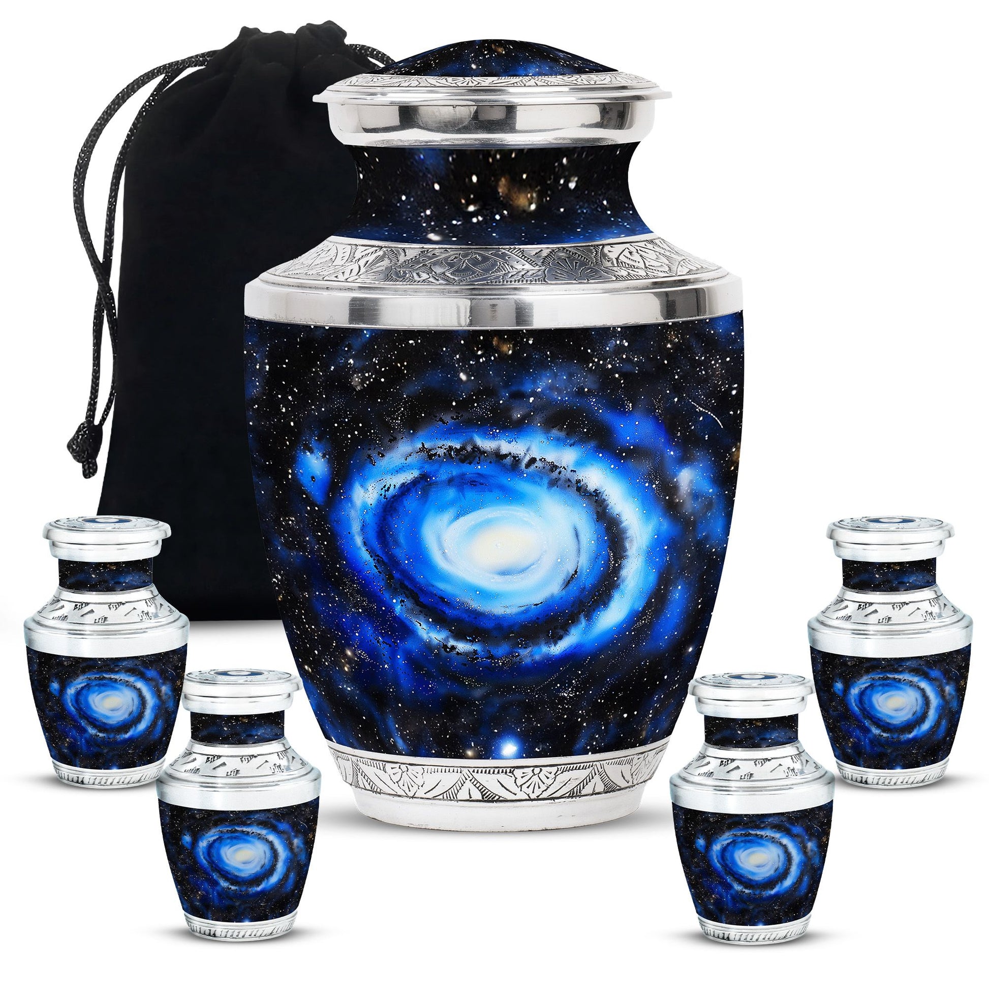 Galaxy Customized Urns For Human Ashes Teardrop, Heart Urn