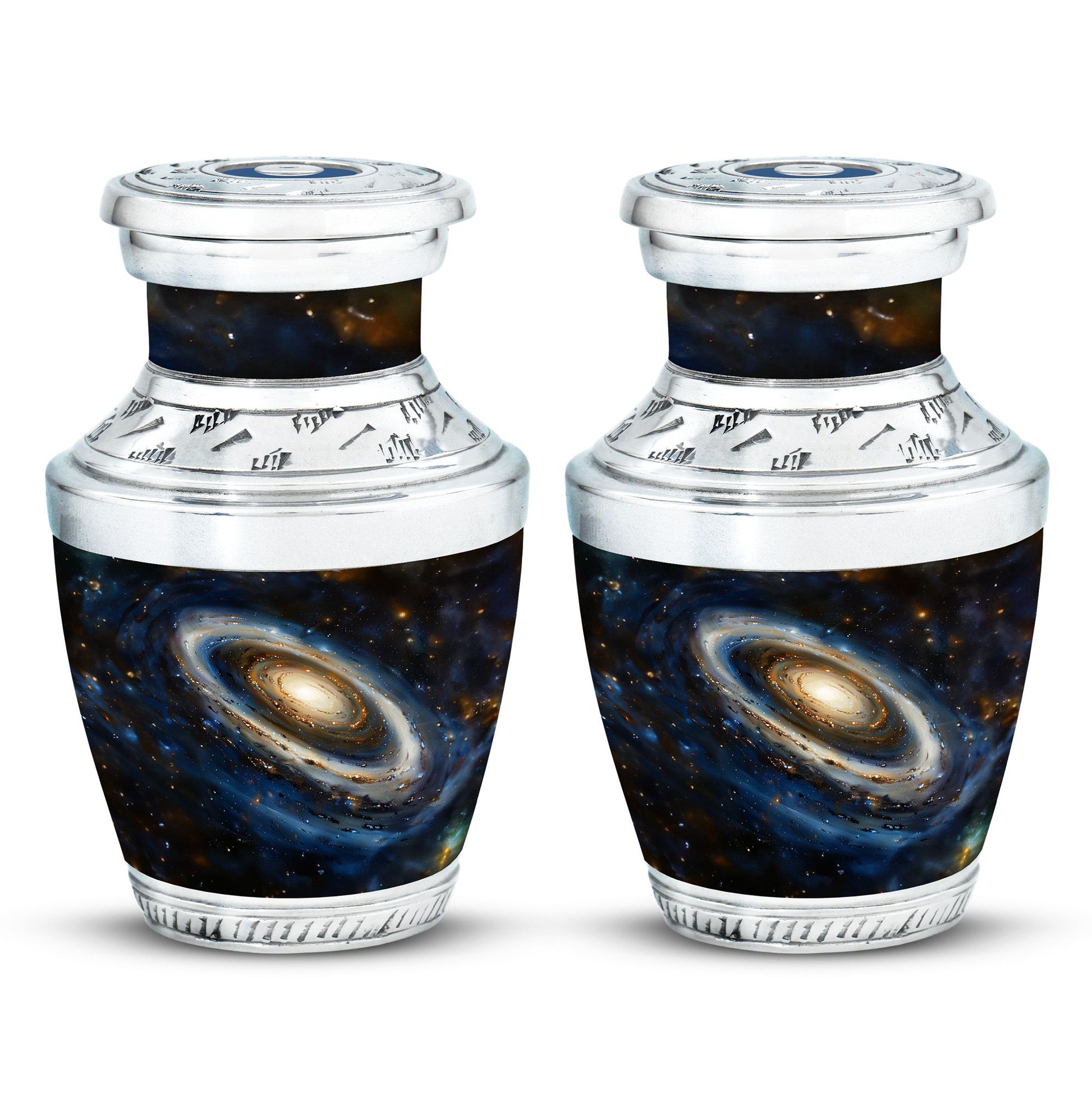Galaxy Medium Urn For Ashes Teardrop, Heart Cremation Urn