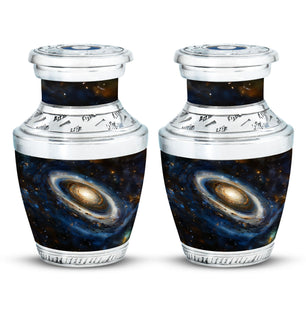 Galaxy Medium Urn For Ashes Teardrop, Heart Cremation Urn