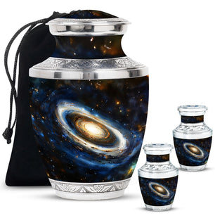 Galaxy Medium Urn For Ashes Teardrop, Heart Cremation Urn