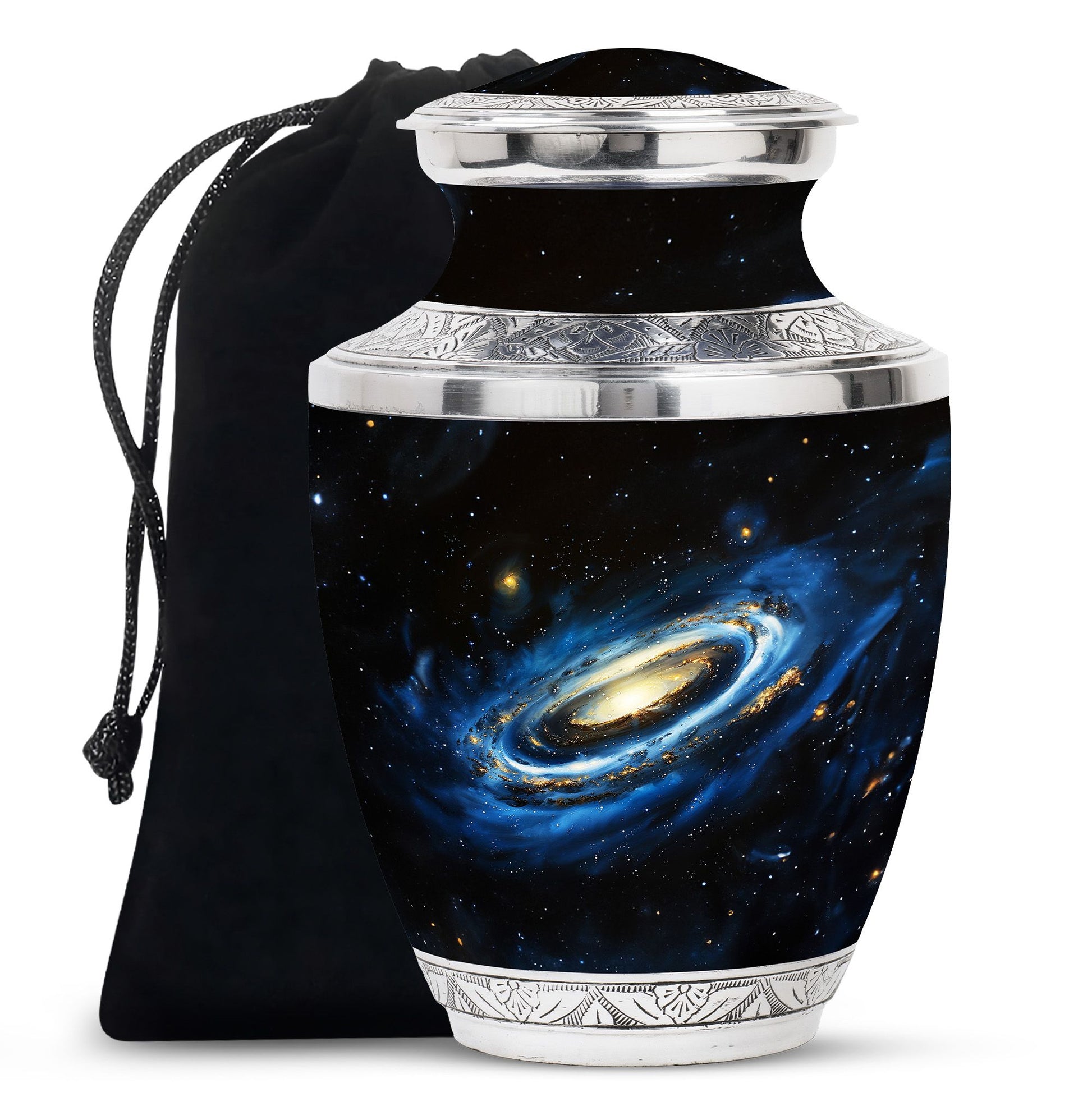 Galaxy Cremation Urns For Ashes For Women Teardrop, Heart Shape Urn