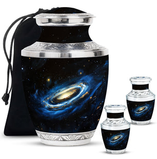 Galaxy Cremation Urns For Ashes For Women Teardrop, Heart Shape Urn