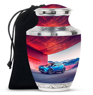 Car Theme Large Urn 10 Inch