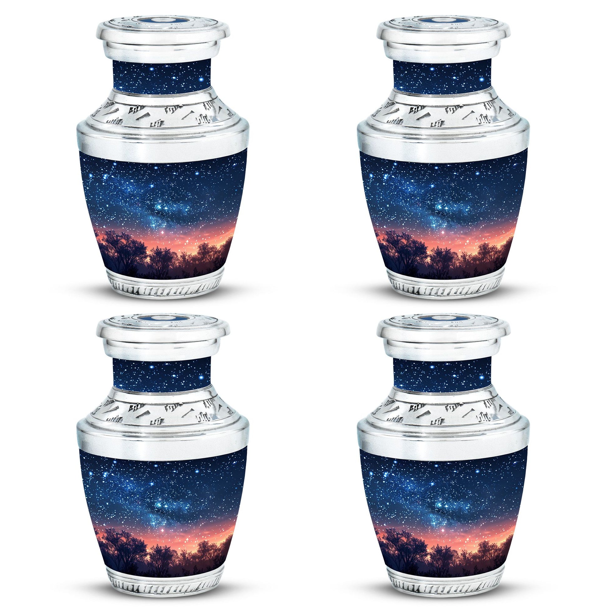 Majestic Sky Theme 3 Inch Keepsake Pack of 4
