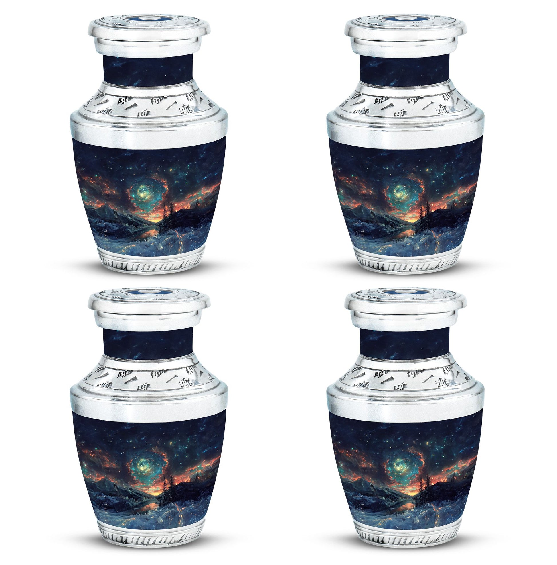 Majestic Sky Theme 3 Inch Keepsake Pack of 4