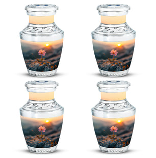 Flower Theme 3 Inch Keepsake Pack of 4