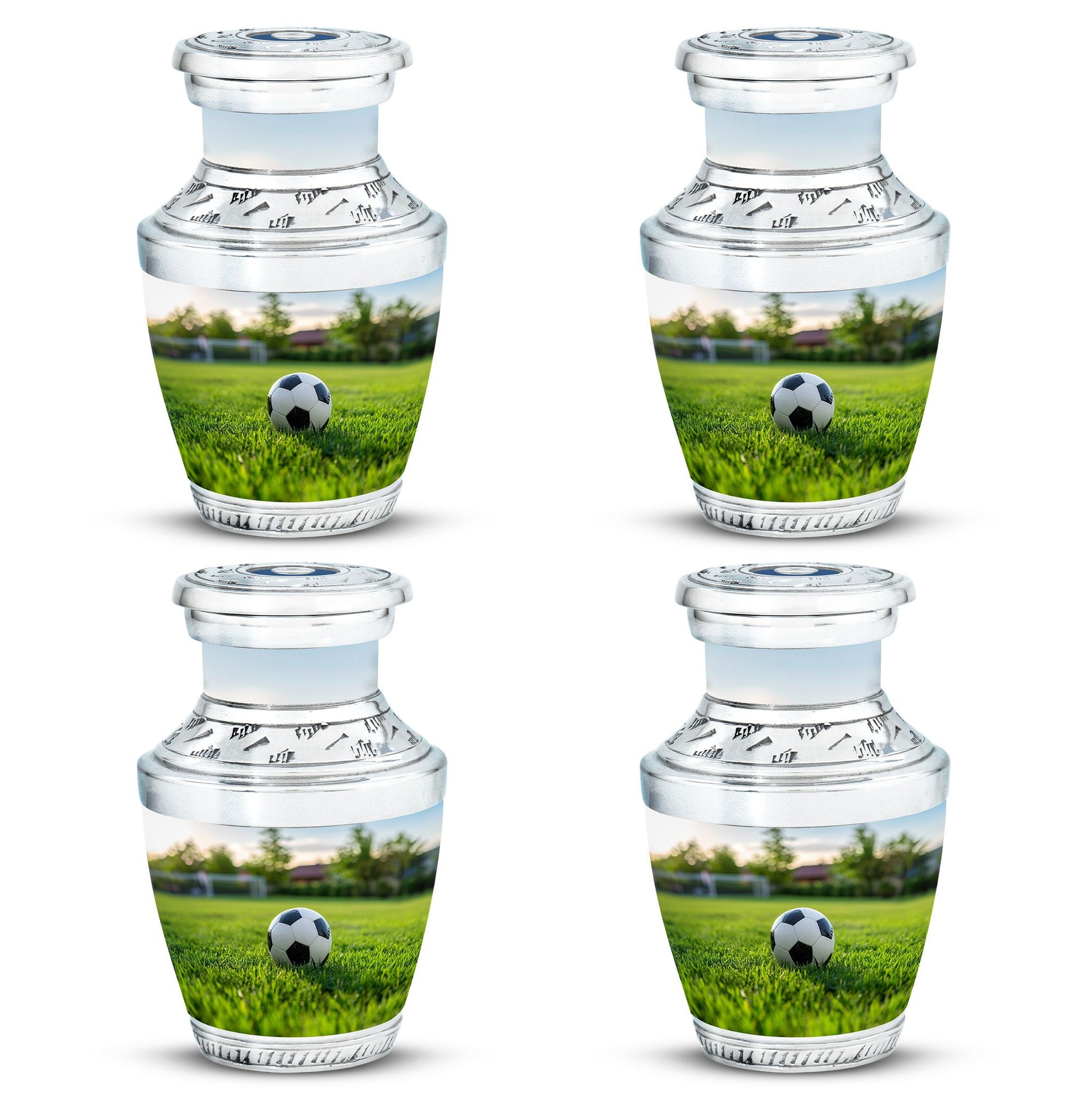 Foothball Theme 3 Inch Keepsake Pack of 4