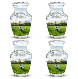 Foothball Theme 3 Inch Keepsake Pack of 4