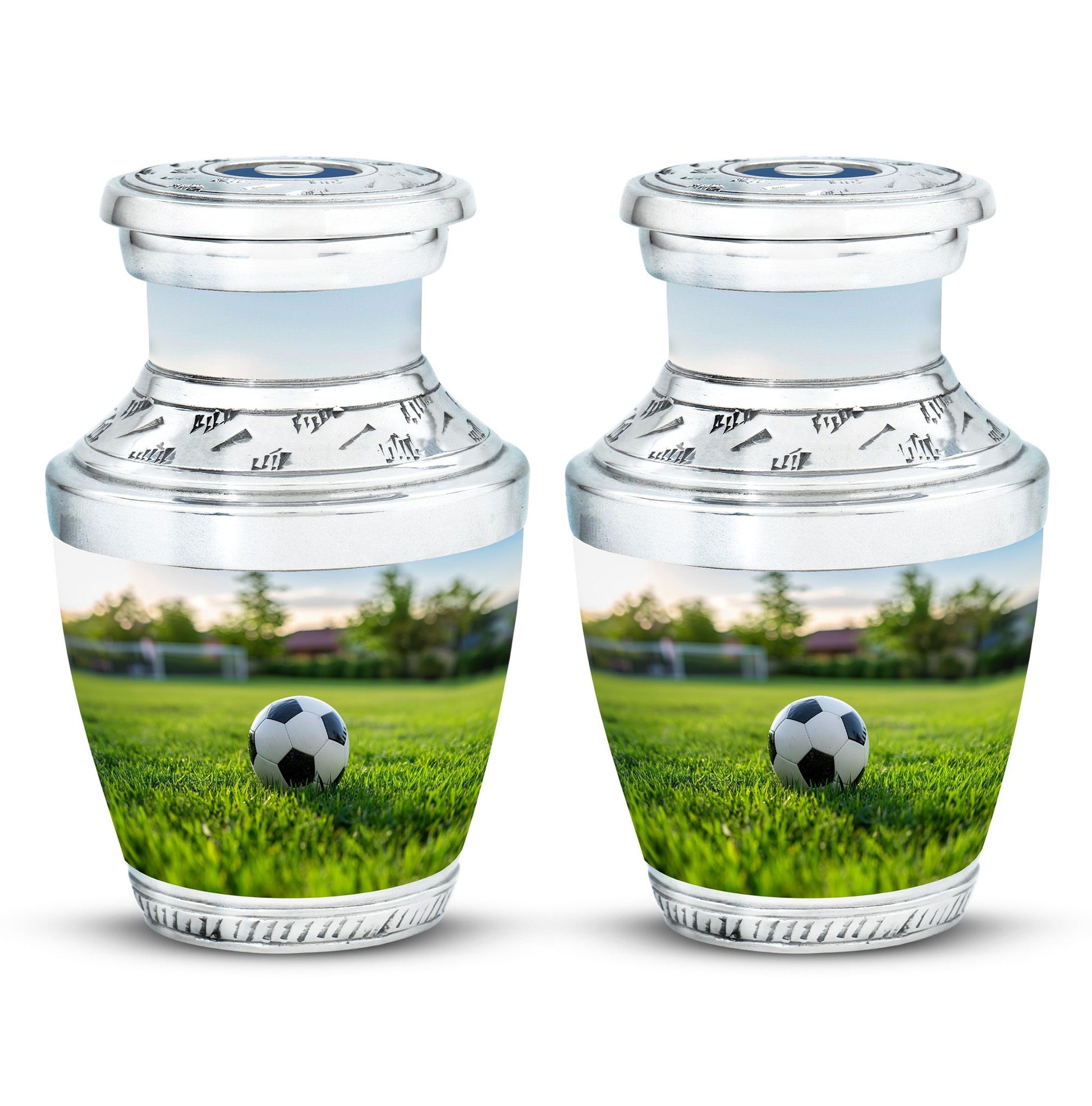 Foothball Theme 3 Inch Keepsake Pack of 2