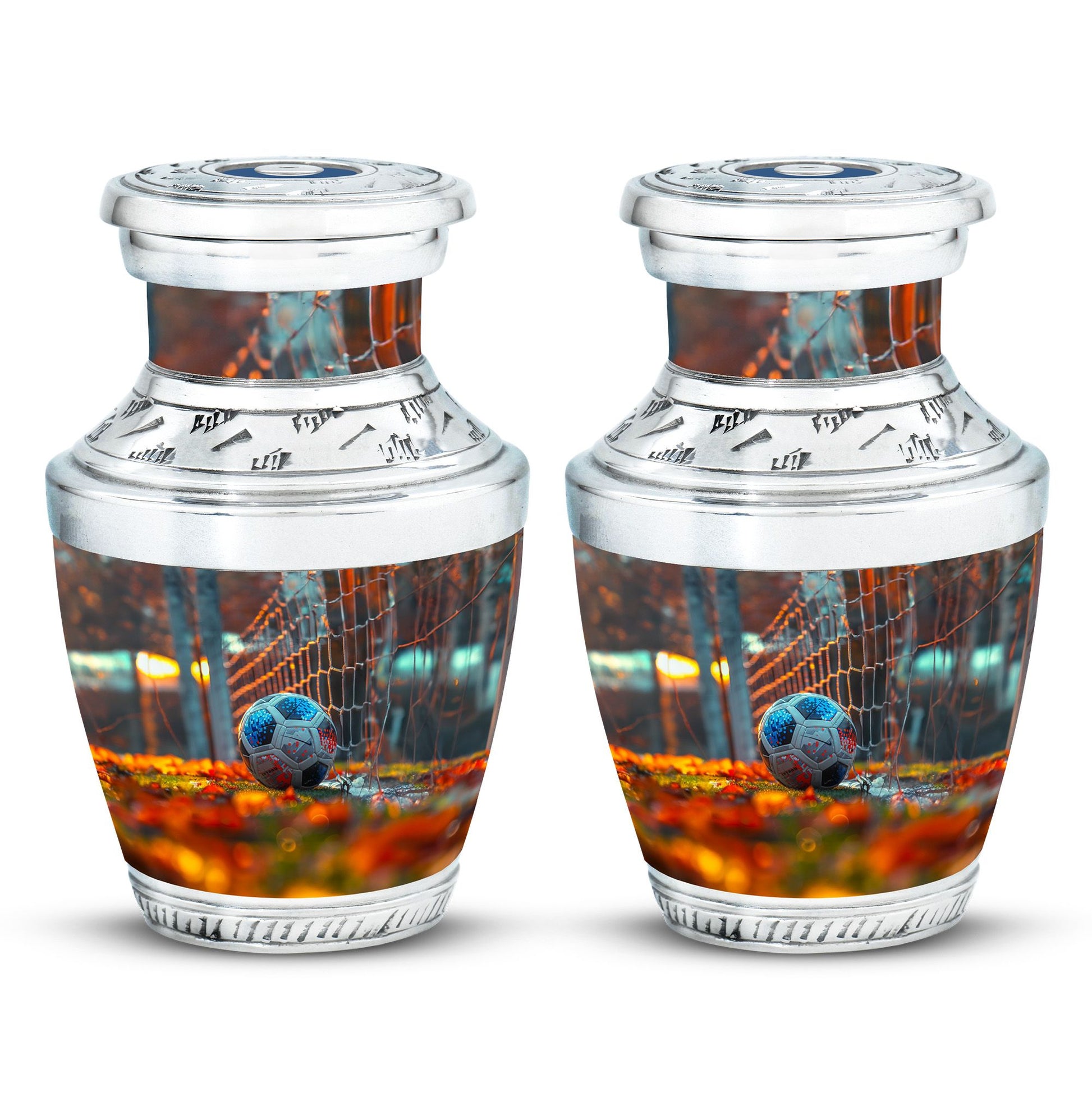 Foothball Theme 3 Inch Keepsake Pack of 2