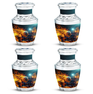 Foothball Theme 3 Inch Keepsake Pack of 4