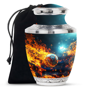 Foothball Theme Large Urn 10 Inch