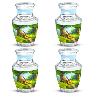 Guitar Theme 3 Inch Keepsake Pack of 4