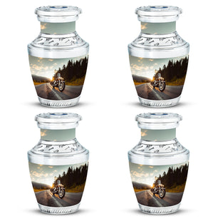 Bike Theme 3 Inch Keepsake Pack of 4