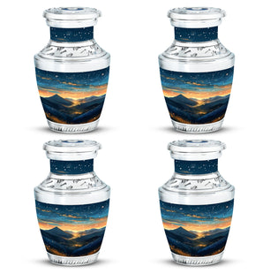Majestic Sky Theme 3 Inch Keepsake Pack of 4