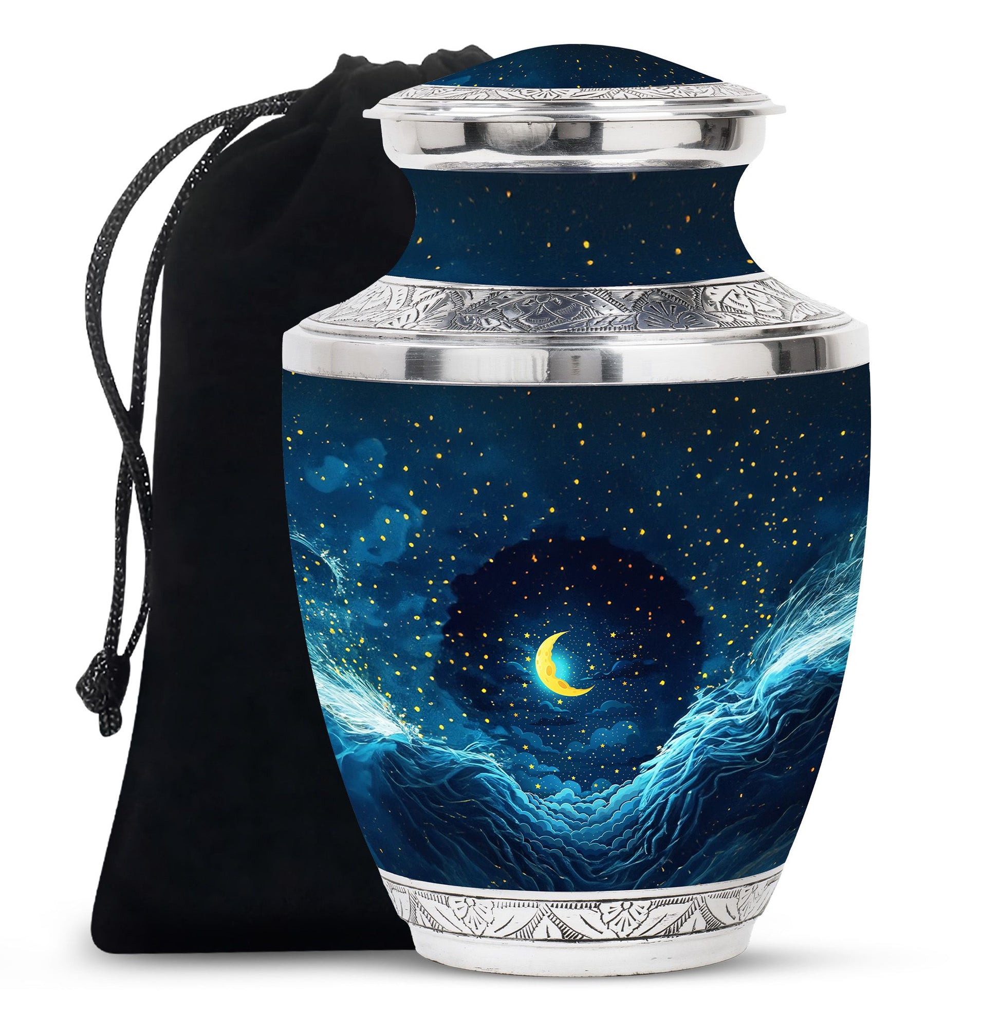 Majestic Moon Theme Large Urn 10 Inch