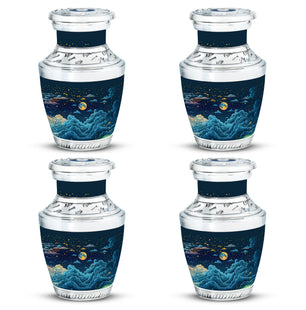 Majestic Moon Theme 3 Inch Keepsake Pack of 4