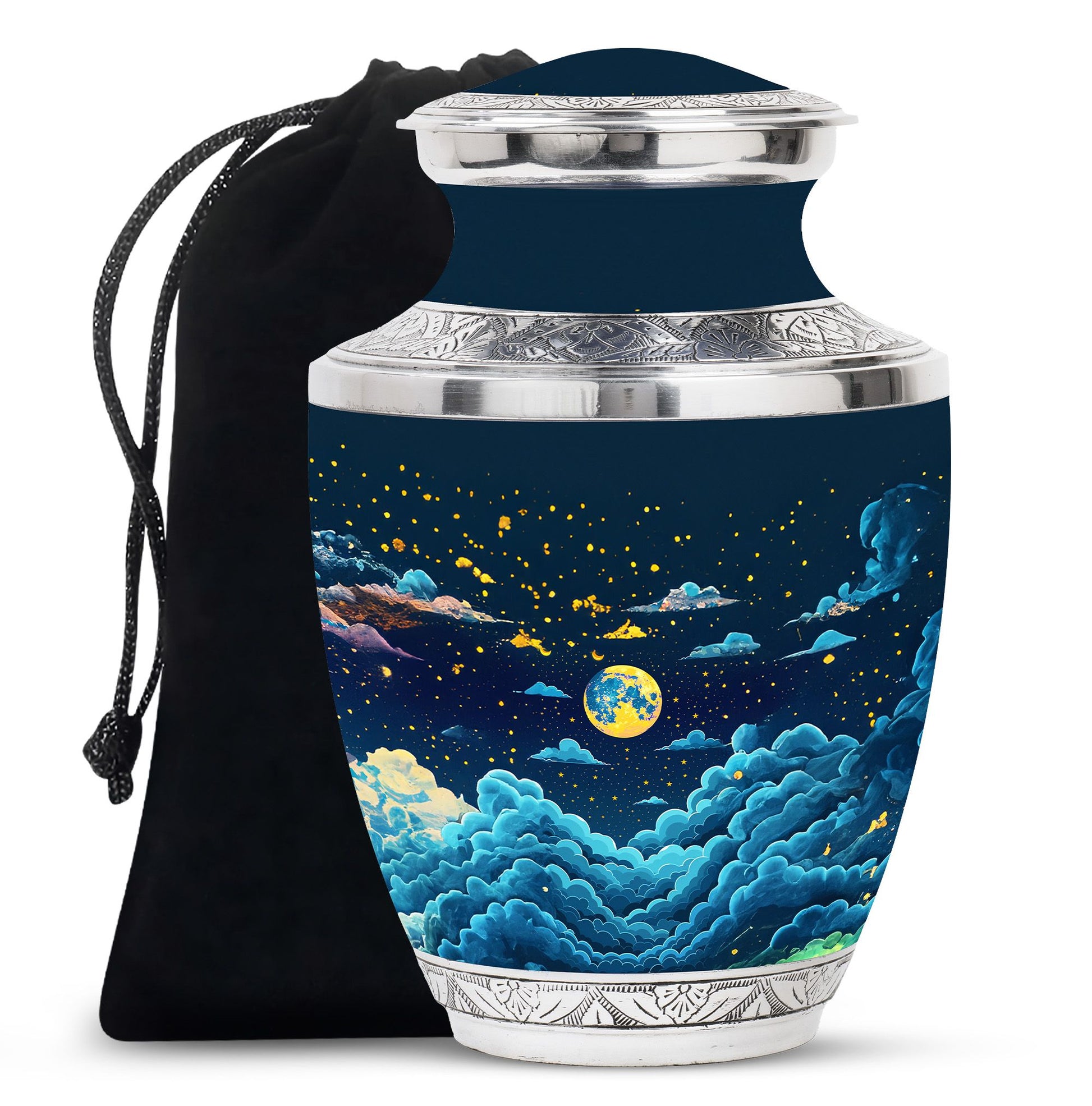 Majestic Moon Theme Large Urn 10 Inch