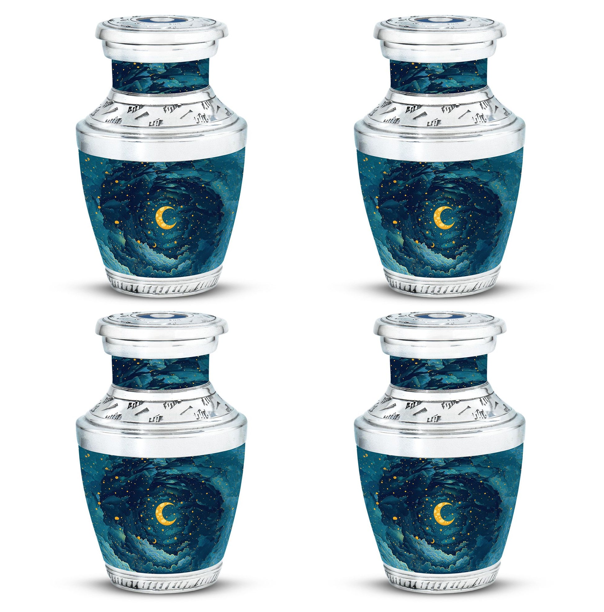 Majestic Moon Theme 3 Inch Keepsake Pack of 4