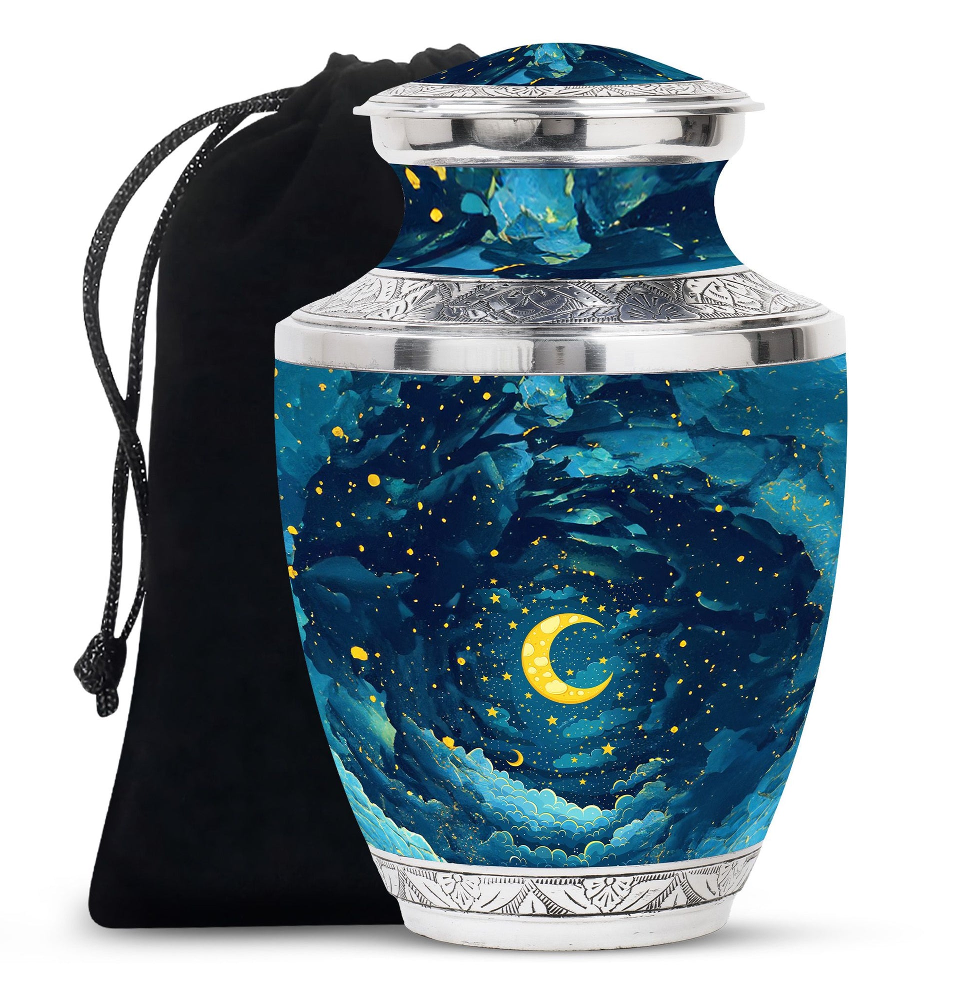 Majestic Moon Theme Large Urn 10 Inch