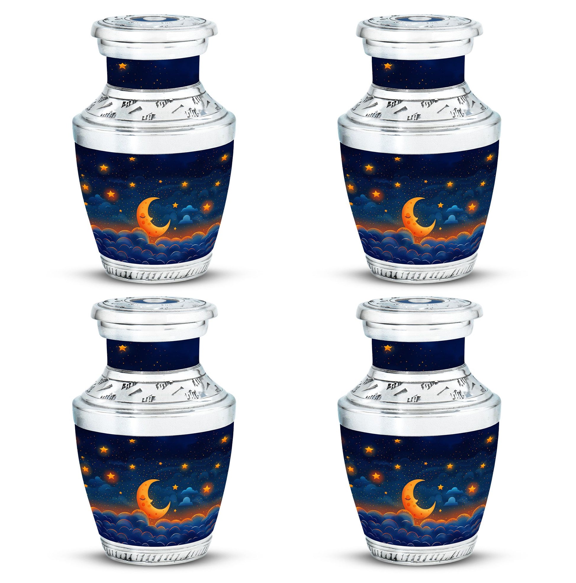 Night Sky Theme 3 Inch Keepsake Pack of 4