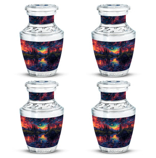 Majestic Sky Theme 3 Inch Keepsake Pack of 4