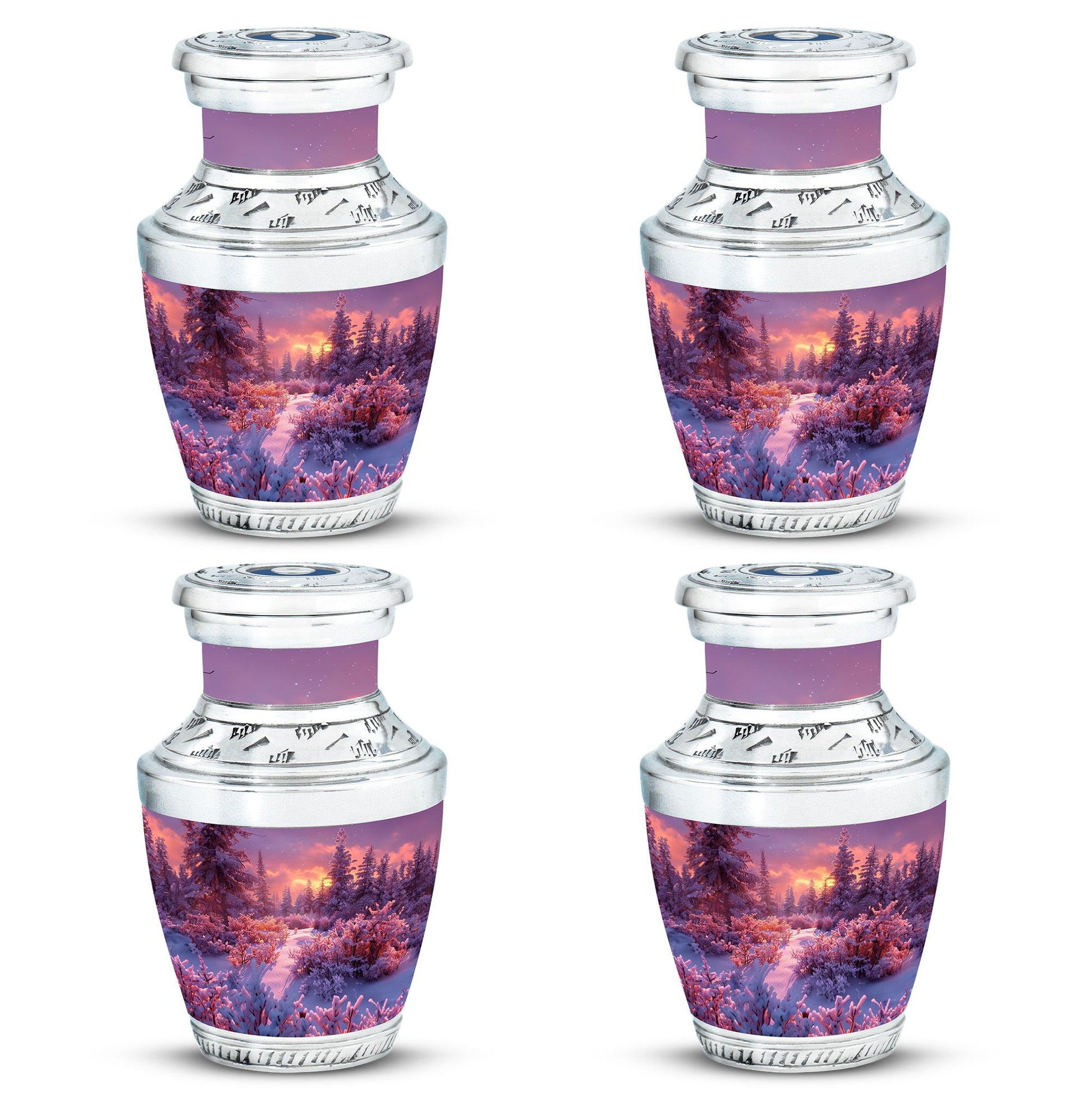 Majestic Sky Theme 3 Inch Keepsake Pack of 4