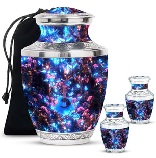 Guitar Theme Large Urn With 2 Keepsake Urn