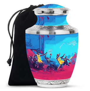 Football Theme Large Urn 10 Inch