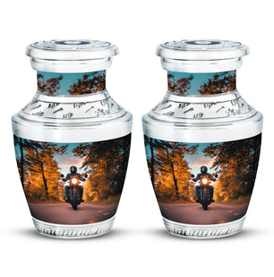 Motorbike Riders Theme 3 Inch Keepsake Pack of 2