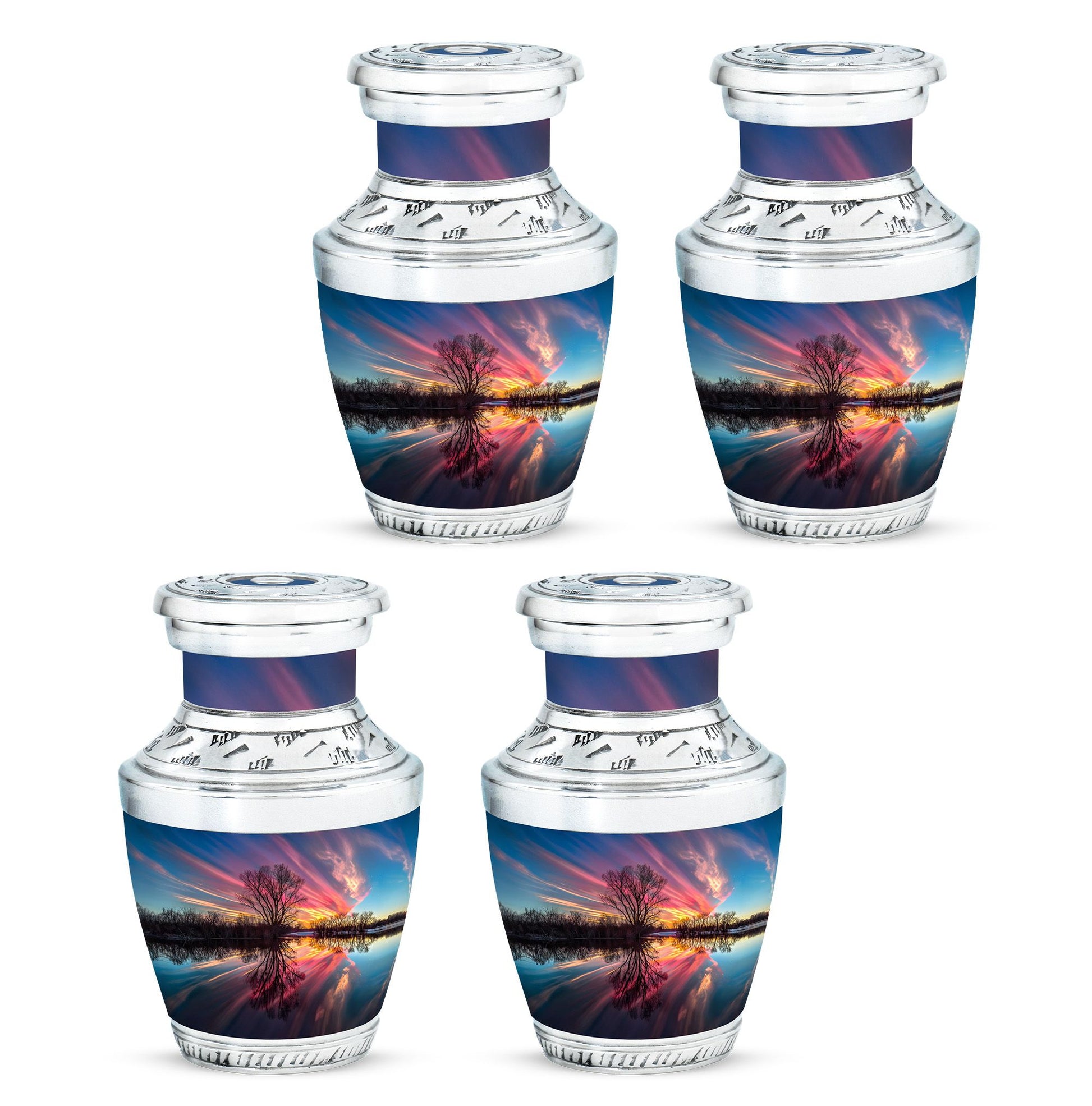 River Theme 3 Inch Keepsake Pack of 4