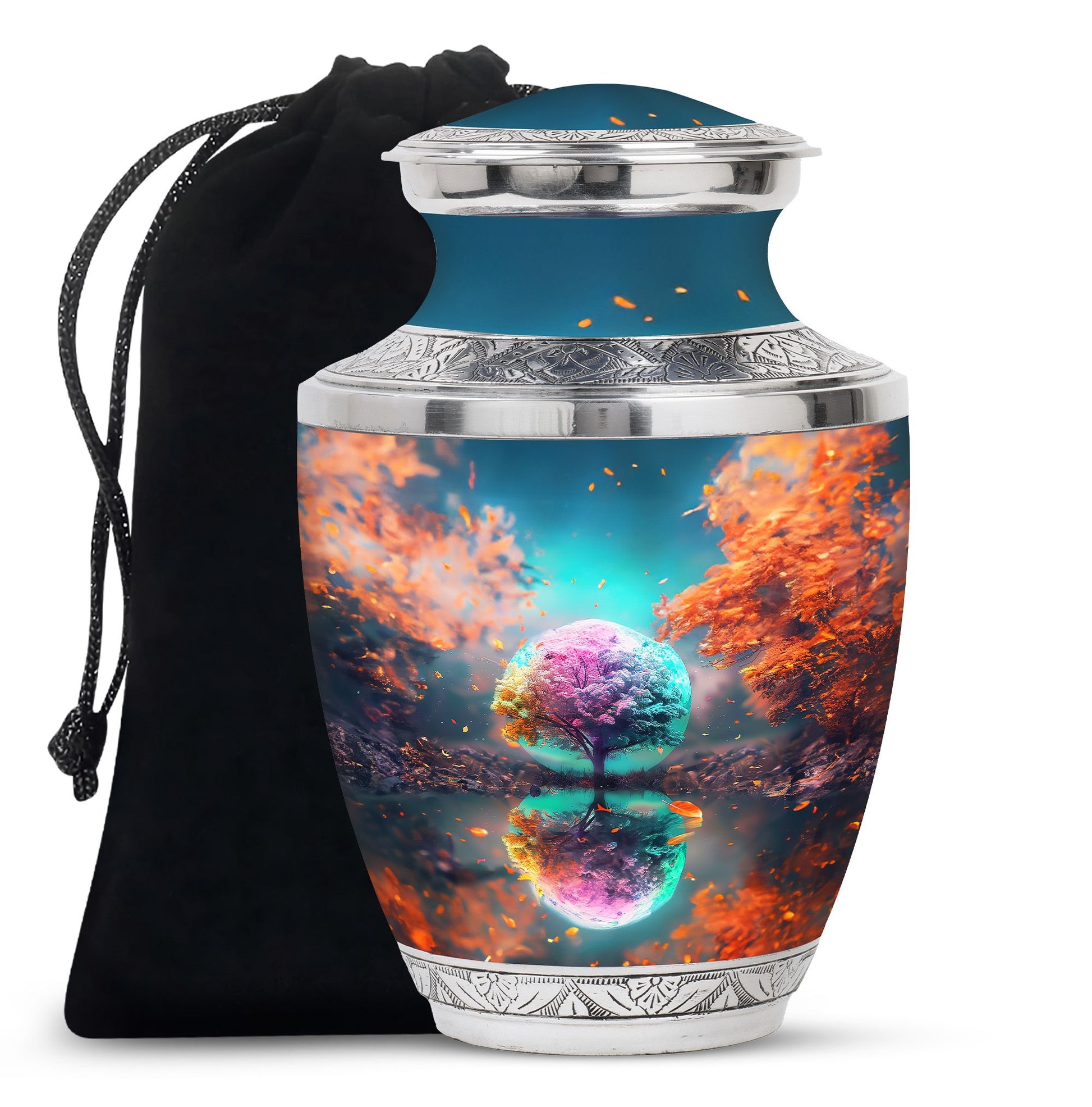 Tree Theme Large Urn 10 Inch