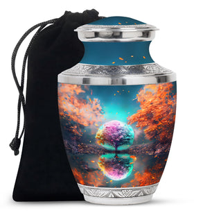 Tree Theme Large Urn 10 Inch