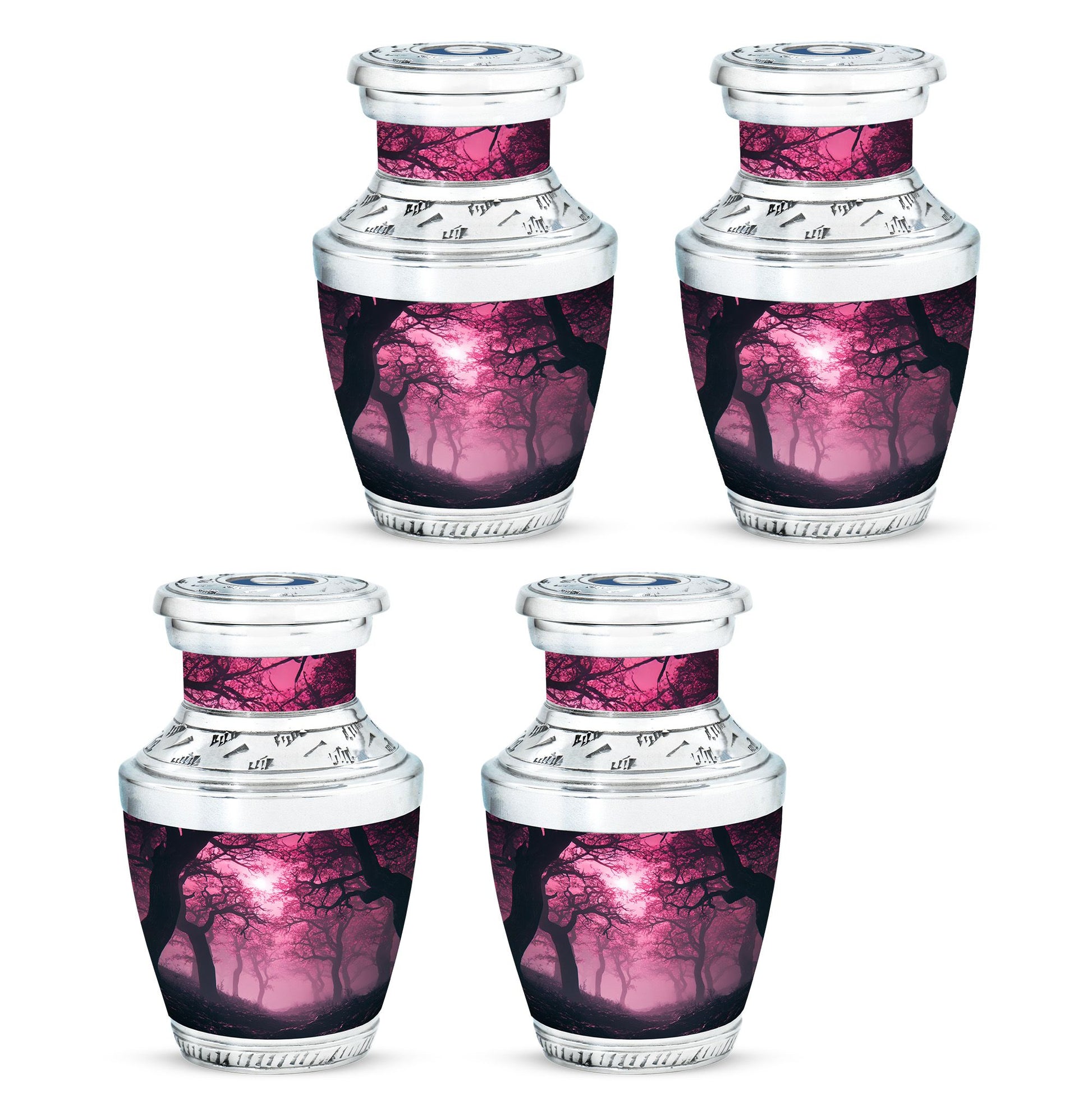 Tree Theme 3 Inch Keepsake Pack of 4