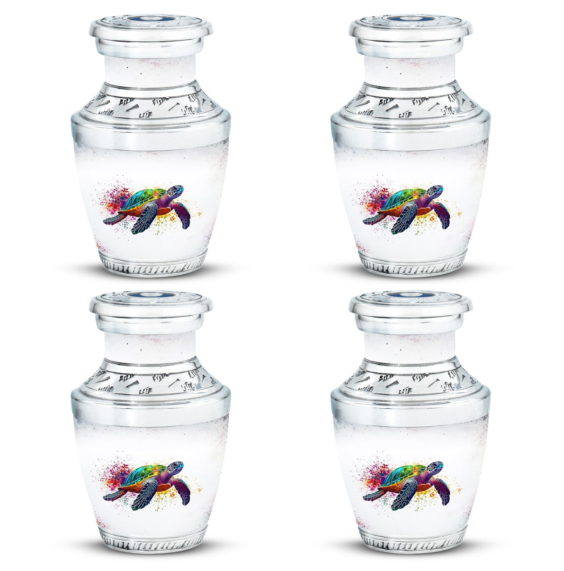 Tortoise Theme 3 Inch Keepsake Pack of 4