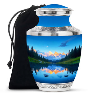 Nature Theme Large Urn 10 Inch