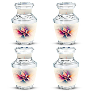 Abstract Flower Theme 3 Inch Keepsake Pack of 4